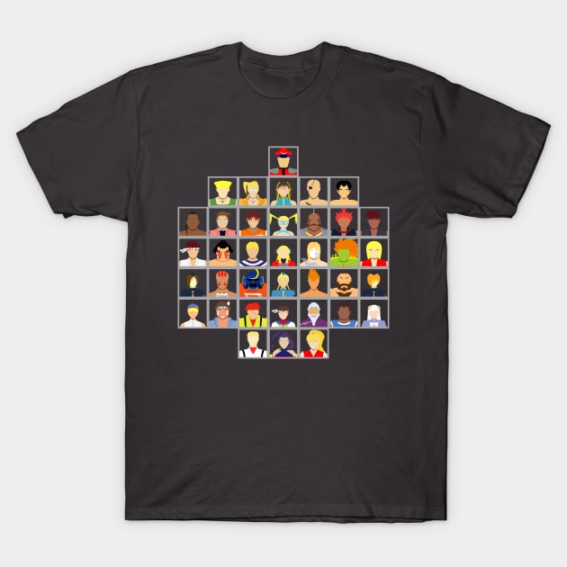 Select Your Character-Street Fighter Alpha 3 MAX T-Shirt by MagicFlounder